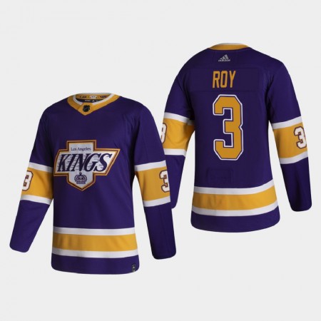 Los Angeles Kings Matt Roy 3 2020-21 Reverse Retro Authentic Shirt - Mannen